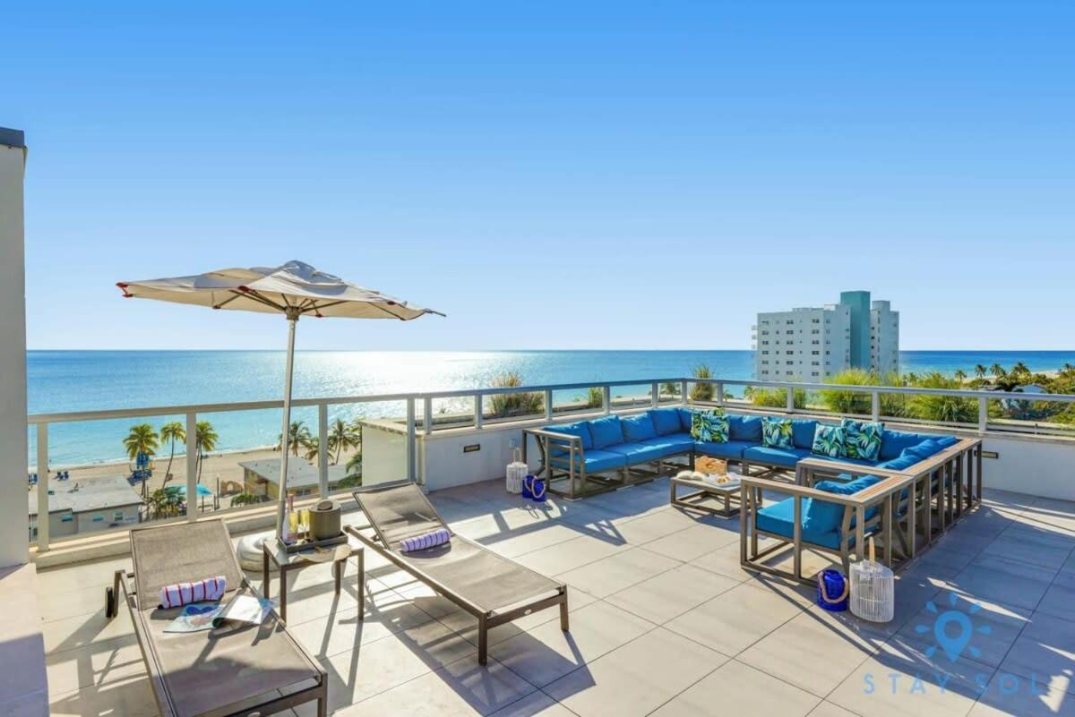 Rooftop Pool & Hot Tub - Gym - Hollywood Beach Екстер'єр фото
