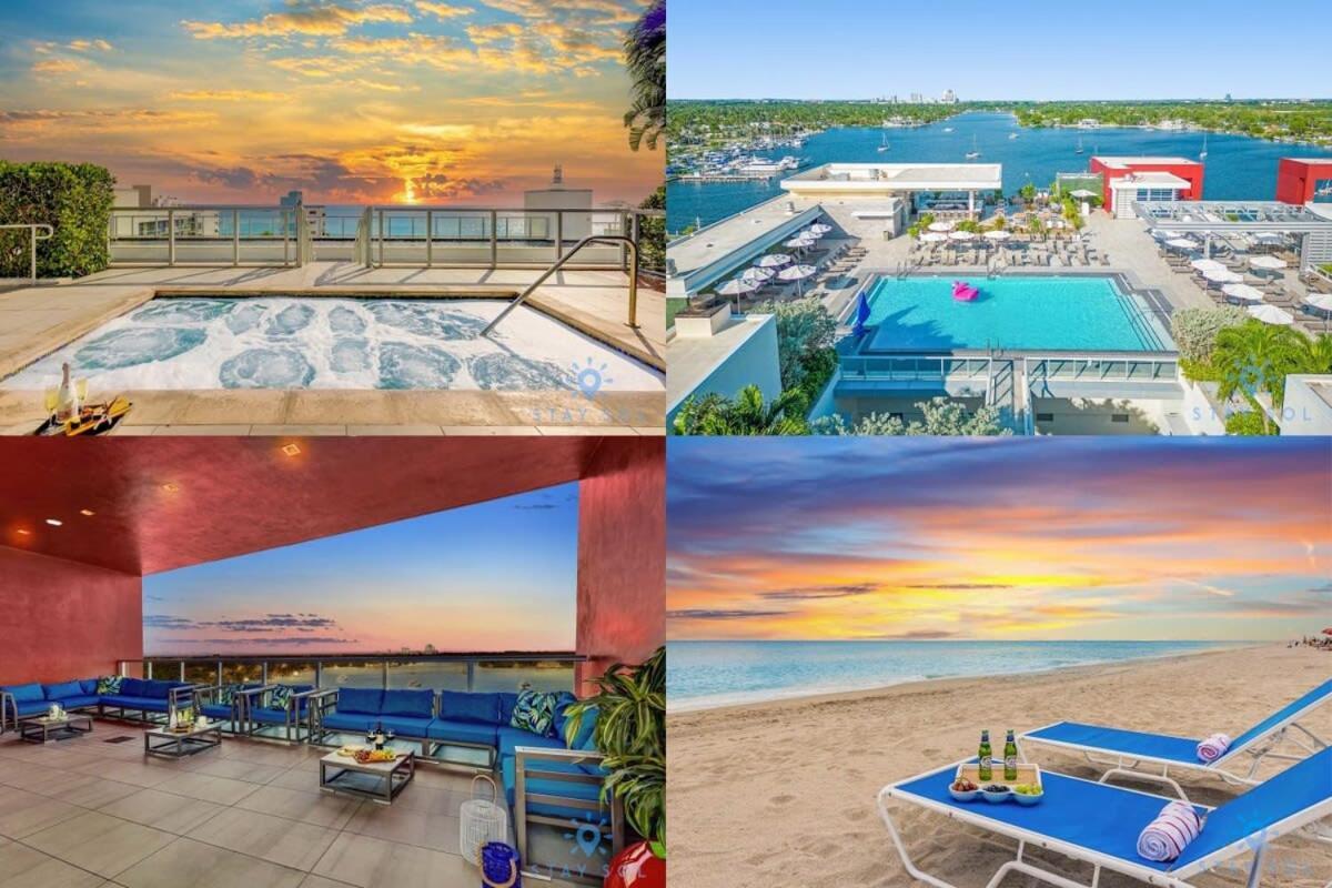 Rooftop Pool & Hot Tub - Gym - Hollywood Beach Екстер'єр фото